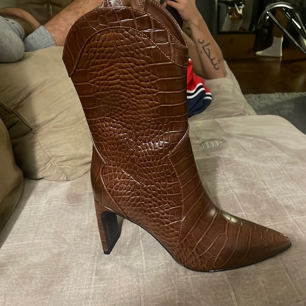 Chinese Laundry Faux Croc boot